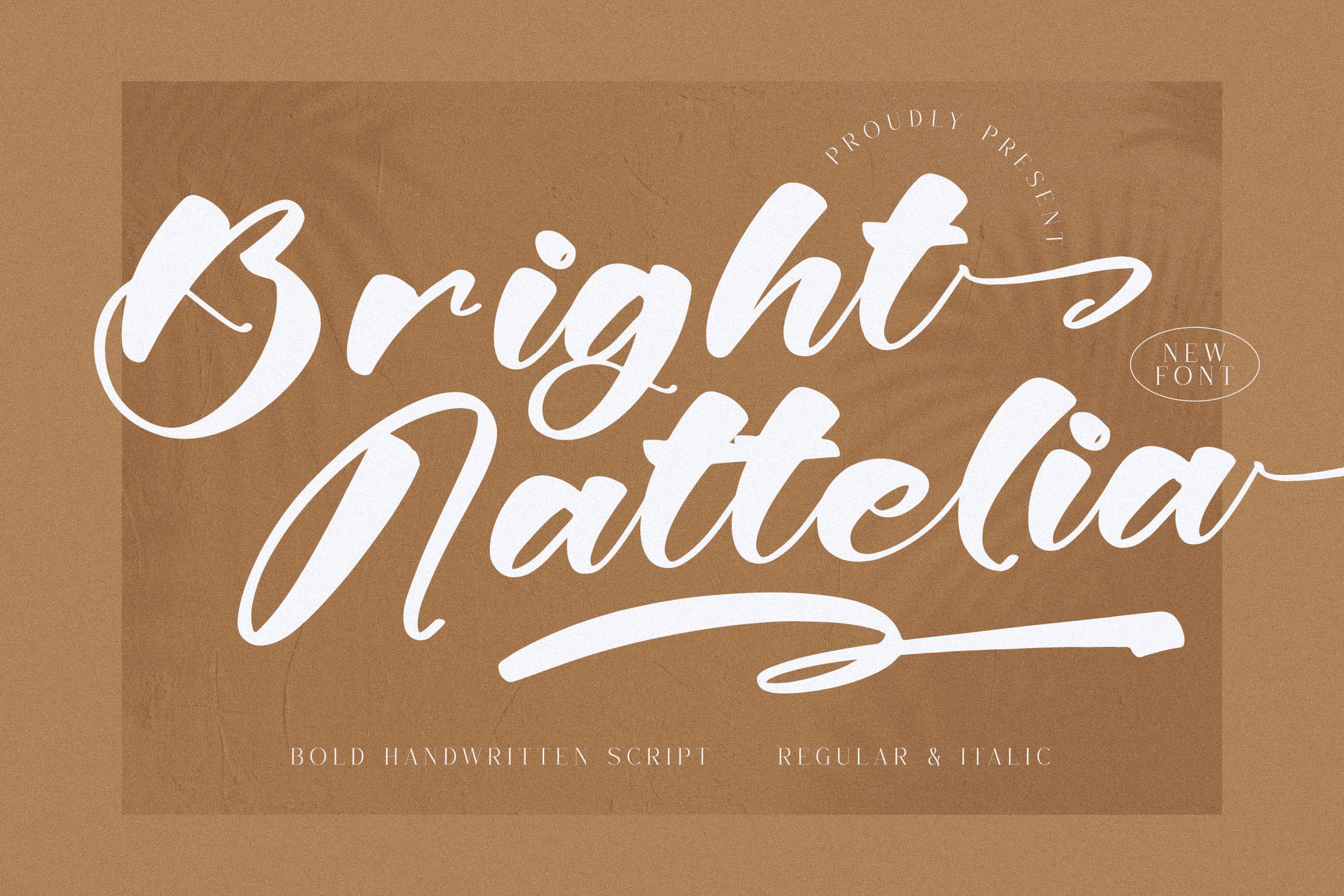 Beispiel einer Bright Nattelia-Schriftart